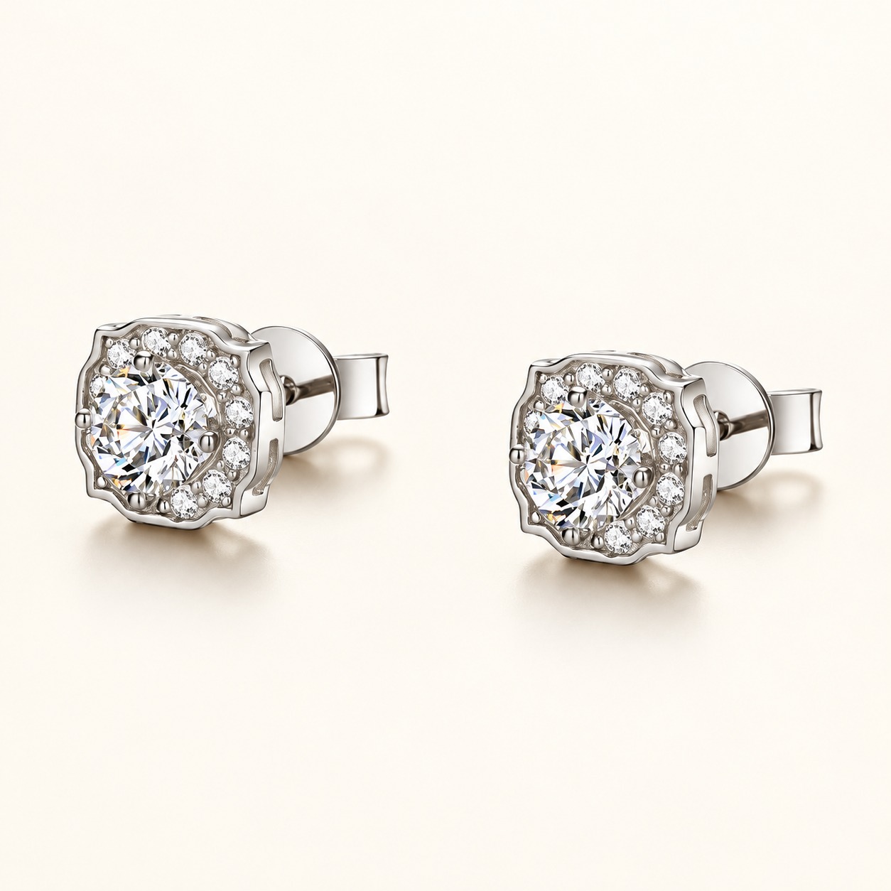 Moissanite earrings XZTC-E15