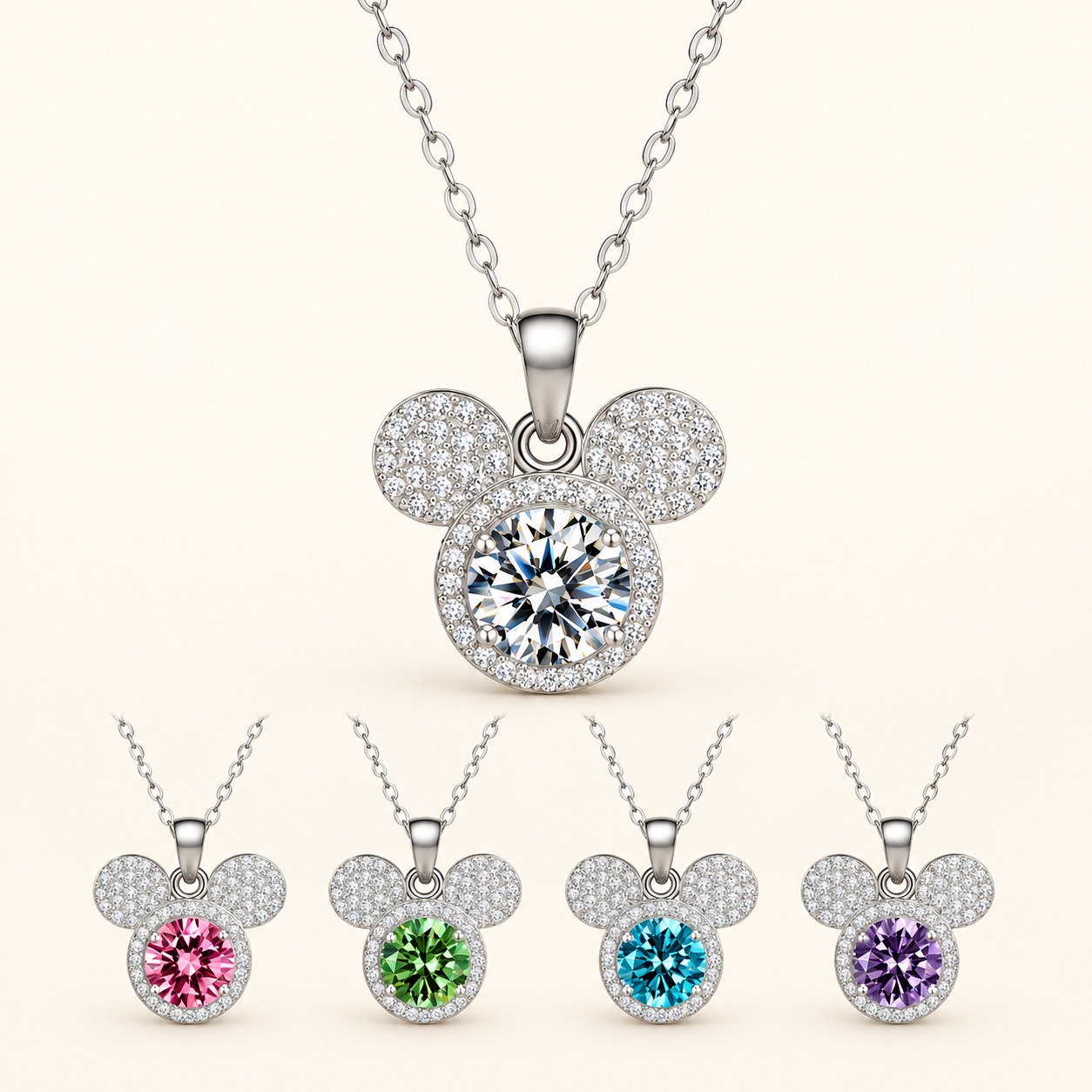Moissanite necklace XZTC-X13