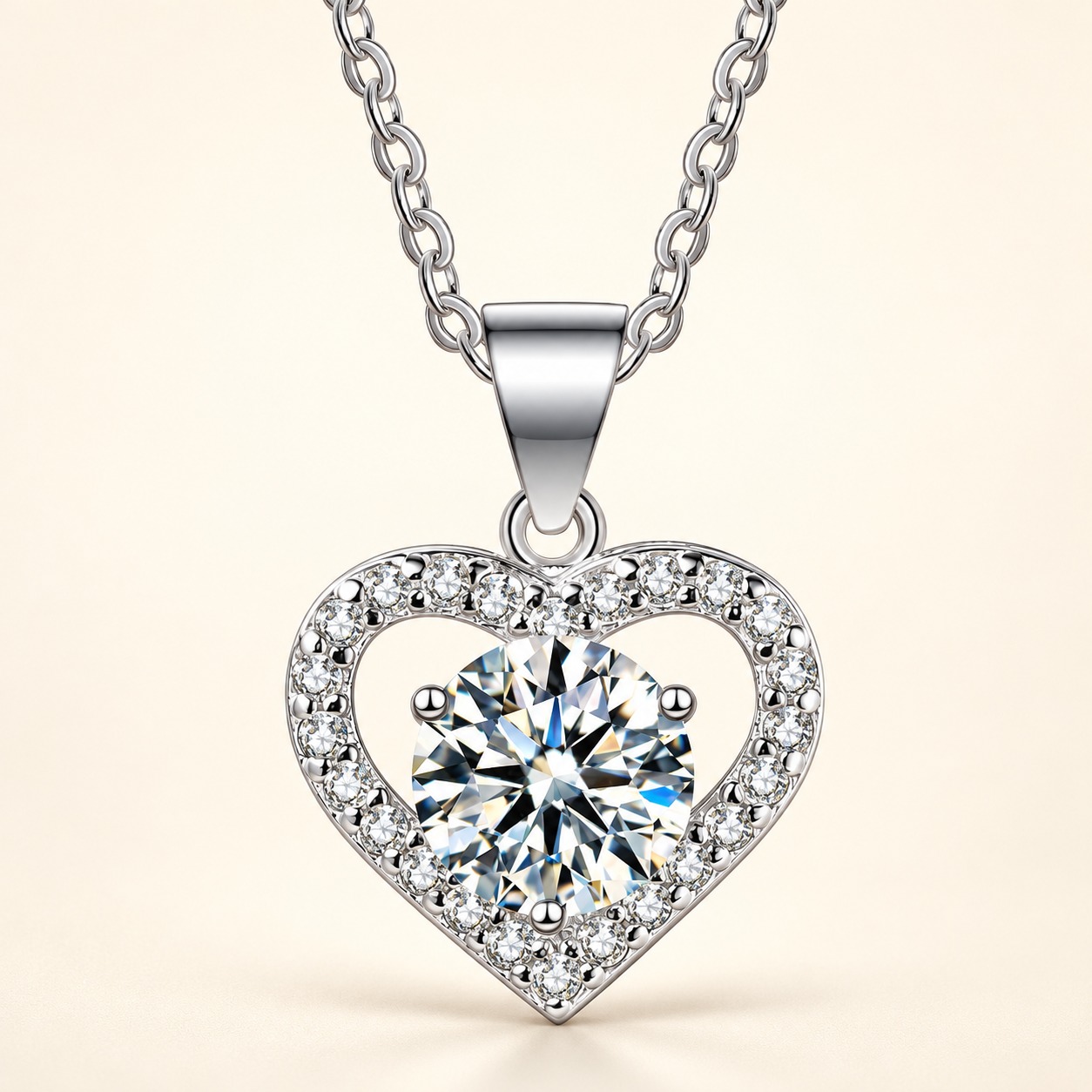 Moissanite necklace XZTC-X27
