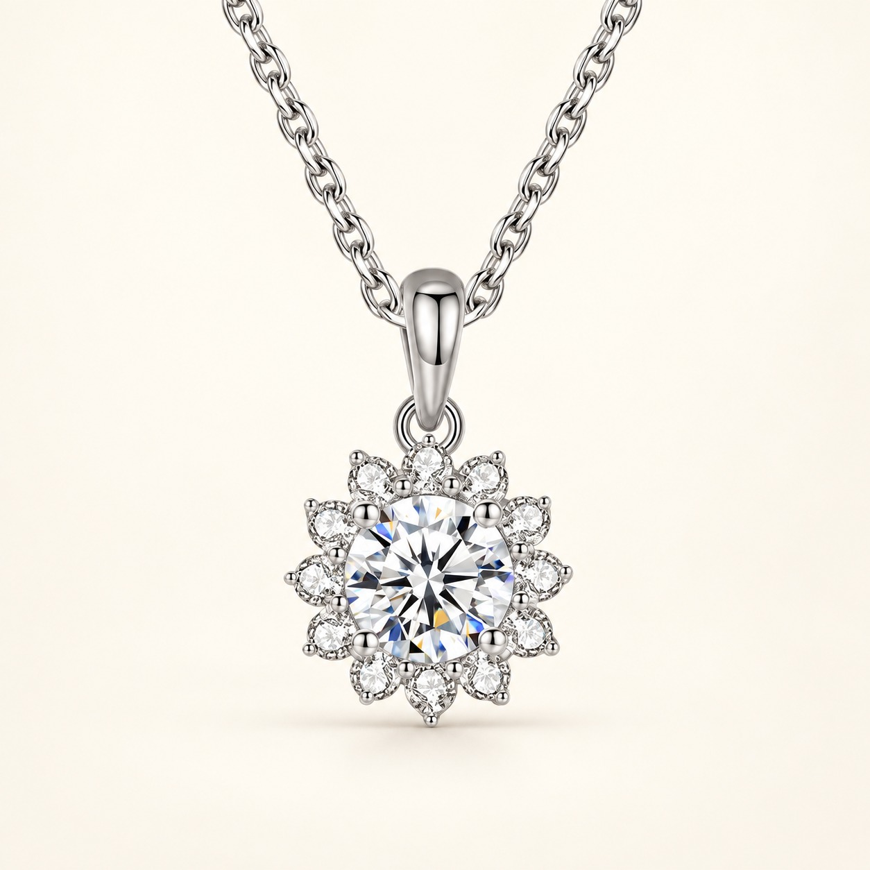 Moissanite necklace XZTC-X29