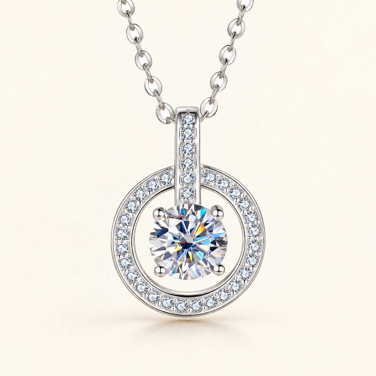 Moissanite necklace XZTC-X37